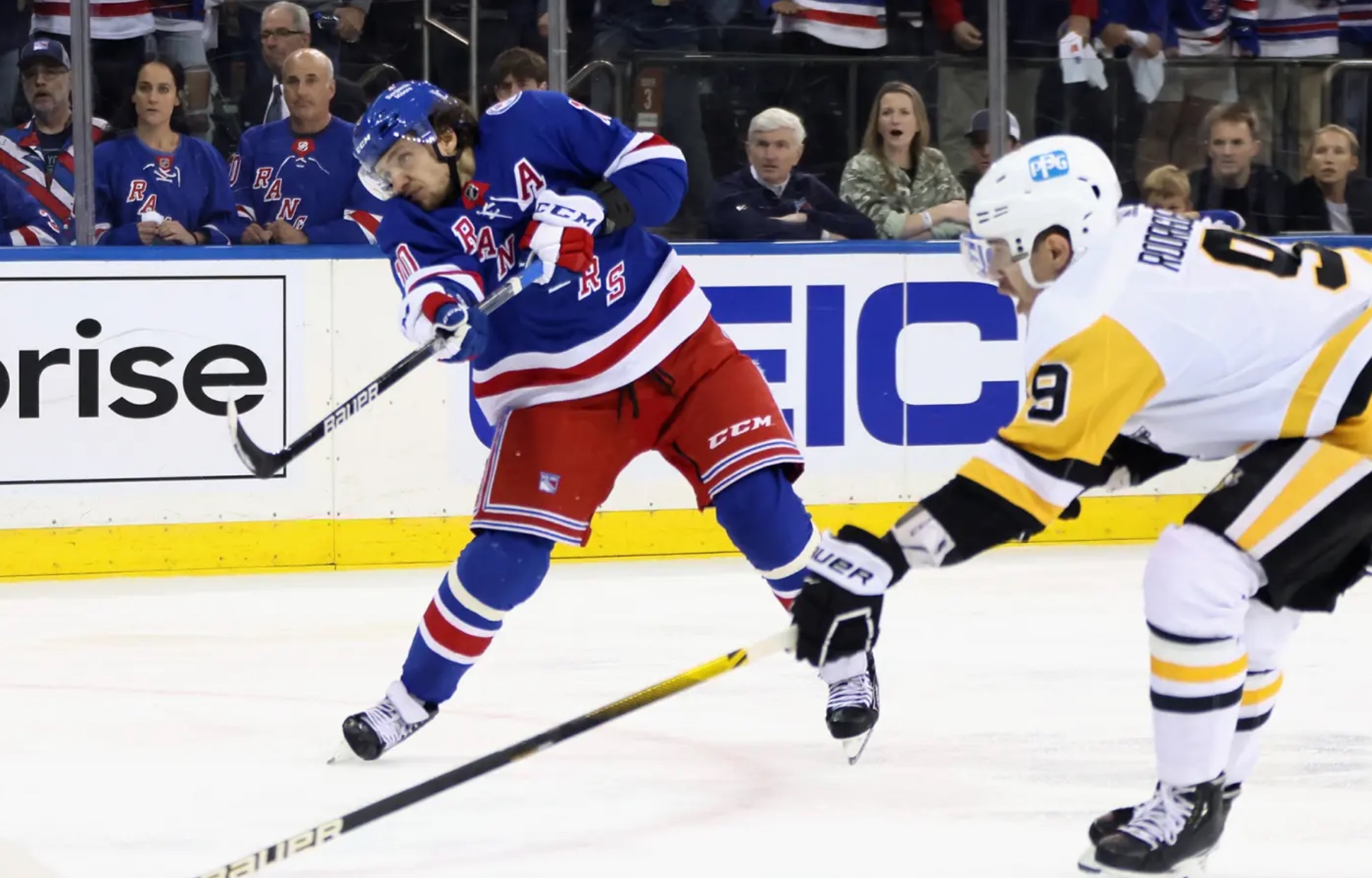 Overtime Goal Lifts Rangers Over&nbsp;Penguins