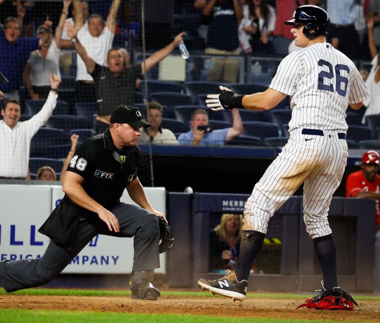 Yankees Over Reds 7-6 in Ten&nbsp;Innings