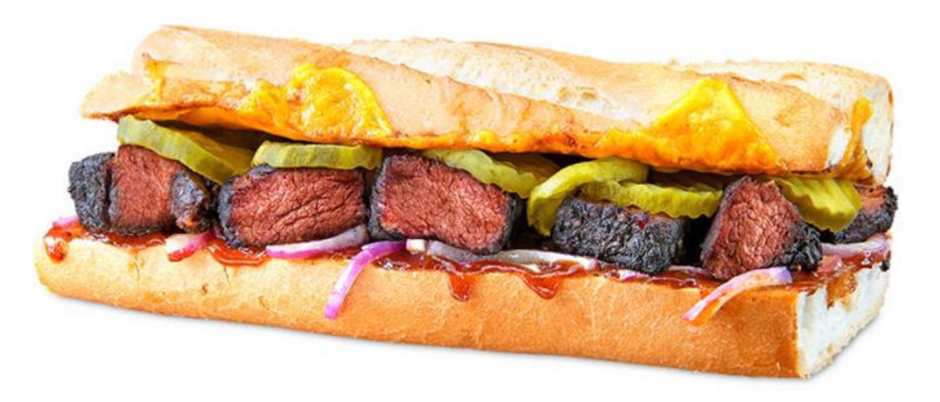 New Hickory Smoked Burnt Ends Sandwich at&nbsp;Quiznos