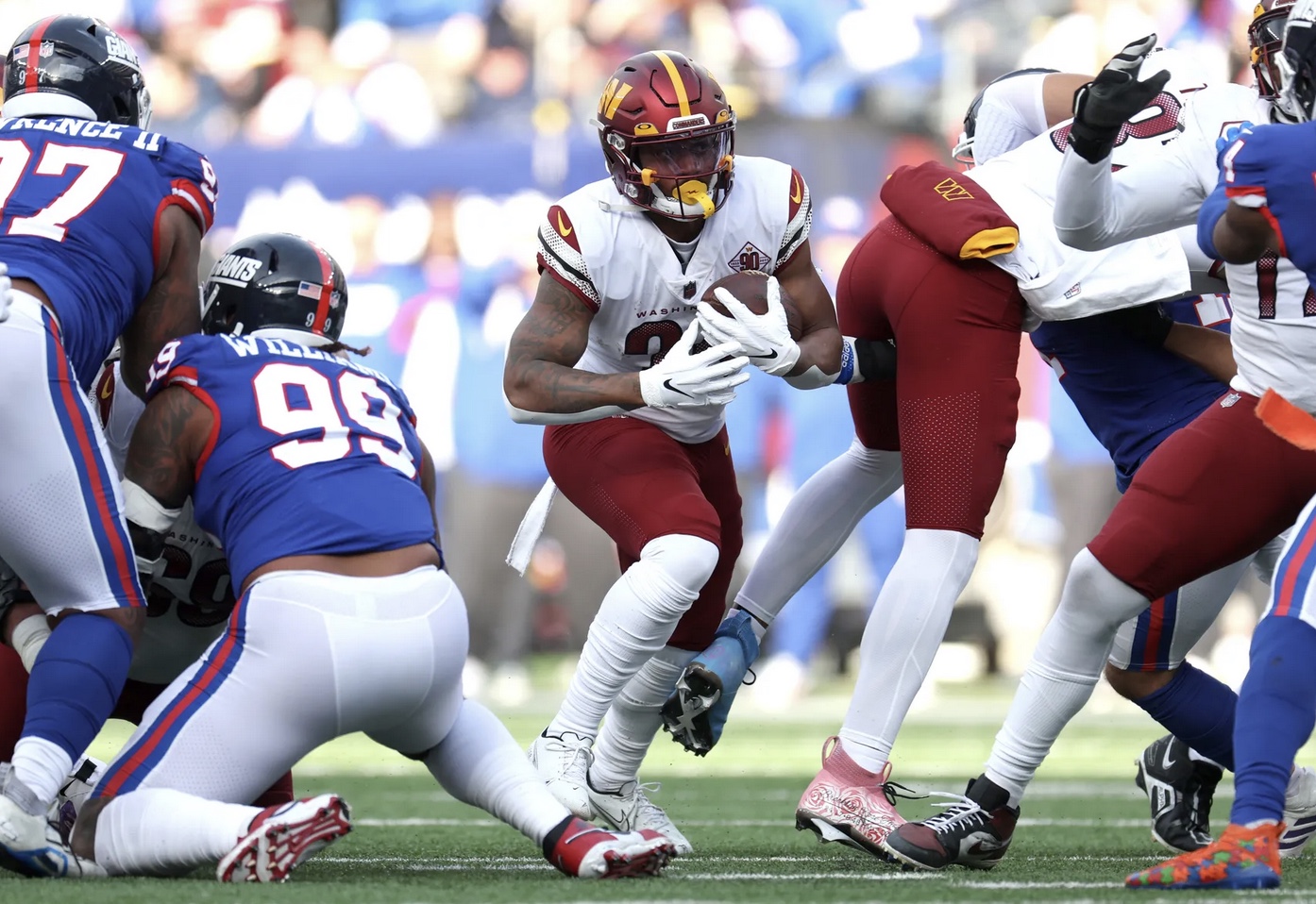 NFC East Rivals Giants and Commanders Tie&nbsp;20-20