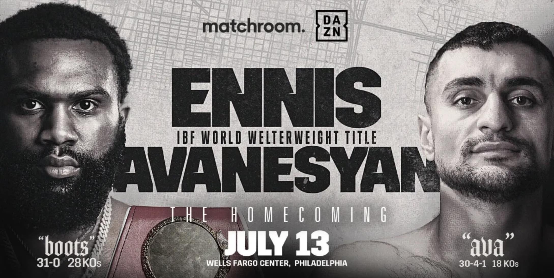 Boxing: Ennis vs Avanesyan at Hoops Cabaret and Sports Bar in NYC 