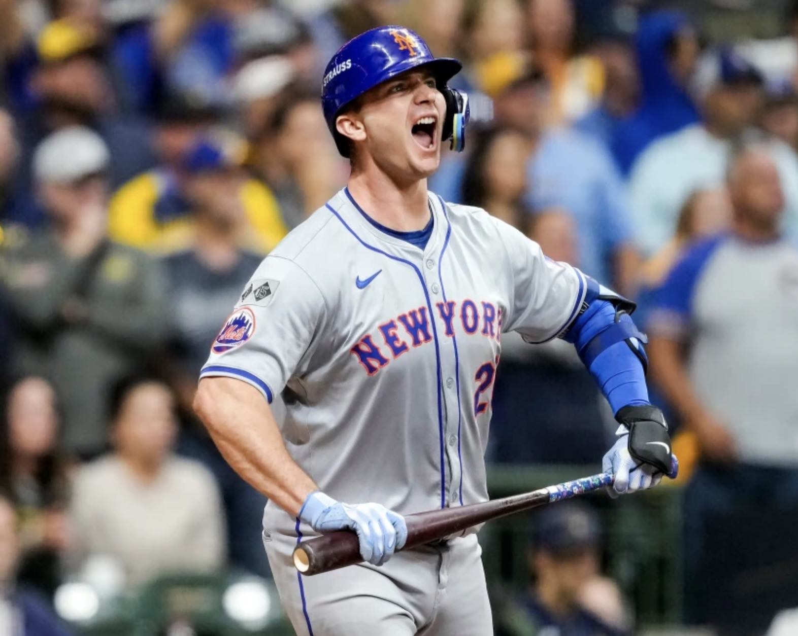 Pete Alonso’s Ninth-Inning Home Run Lifts Mets Over&nbsp;Brewers